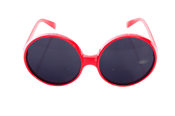 Óculos de sol vermelhos isolados em branco - Foto, Imagem