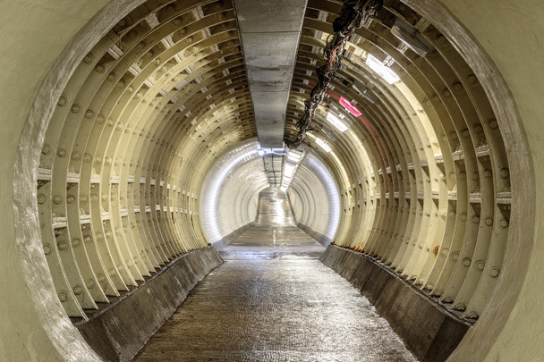 Greenwich Foot Tunnel beneath the River Thames - Photo, Image