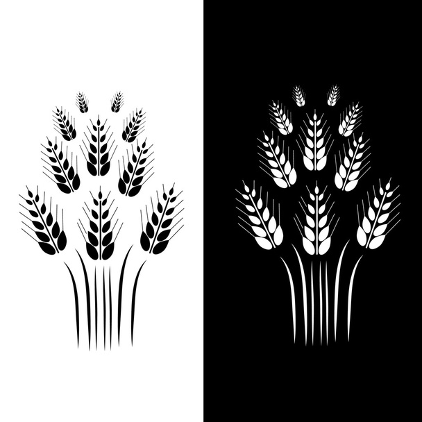 Ears of Wheat icons. Can use for bread packaging, beer labels, packages of flour etc. - Vector, Image