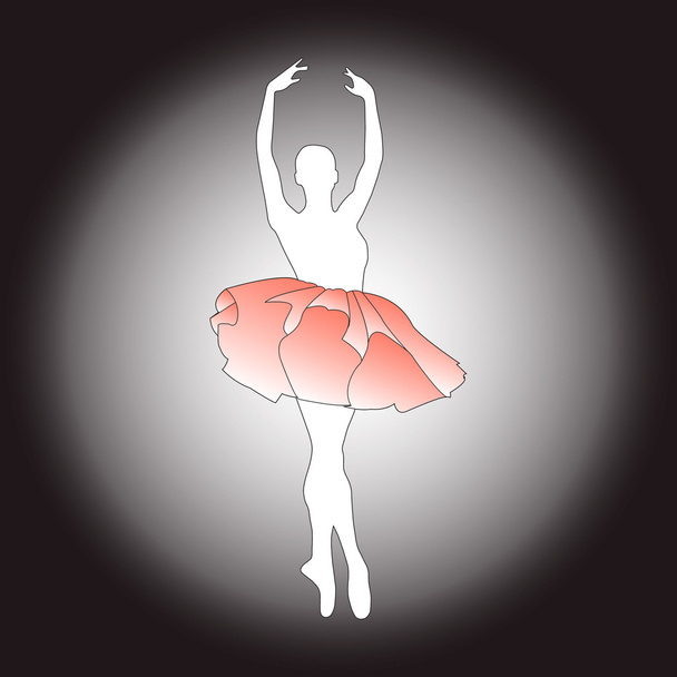 image vectorielle d'une ballerine sur scène
 - Vecteur, image
