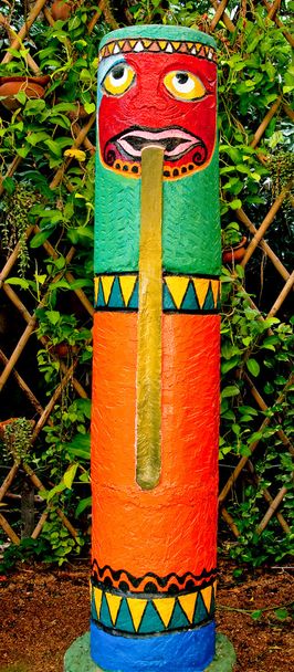 The Colorful of totem pole - Photo, Image