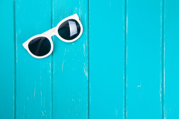 Stylish white sunglasses - Fotó, kép