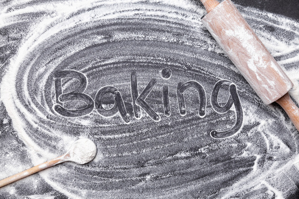 Baking and cooking concept, variety of ingredients and utensils - Foto, imagen
