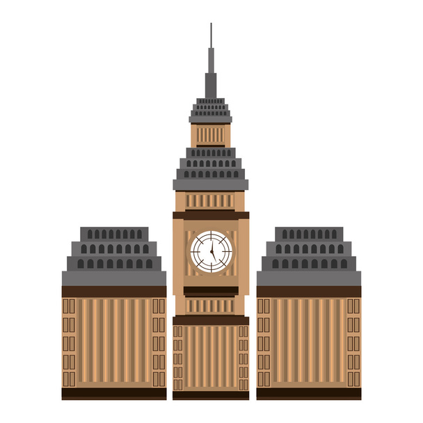 vista del edificio británico, vector gráfico
 - Vector, imagen