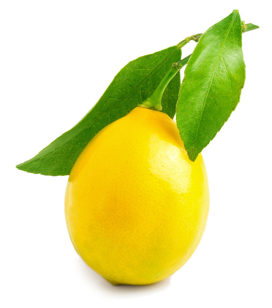 verse citroen geïsoleerd op wit - Foto, afbeelding