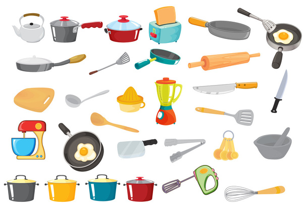 various utensils - Vector, Image