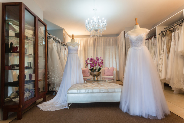 Hochzeitsgeschäft Kleider Dekor Designs - Foto, Bild