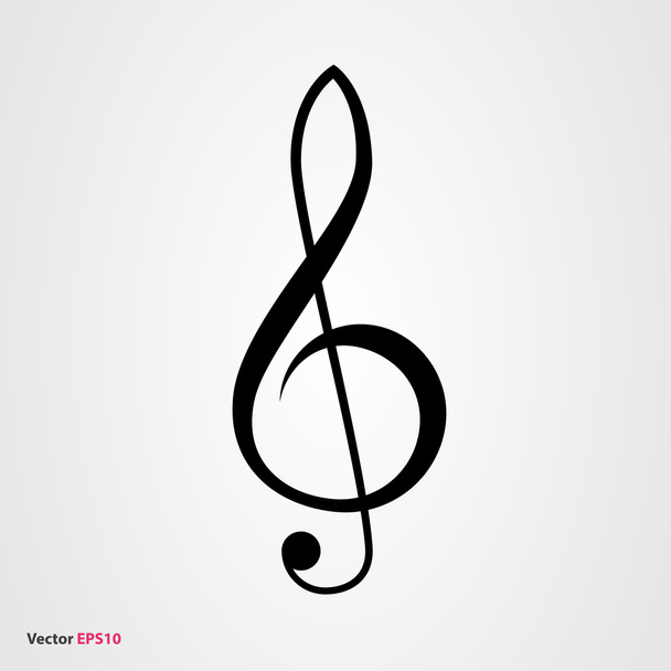 icona vettoriale chiave di violino - Vettoriali, immagini
