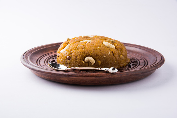 Moong Dal Halwa - a sweet dish from India, Indan Sweet Halwa made from Moong Dal, moong dal sweet sheera or shira cooked in pure ghee - Photo, Image