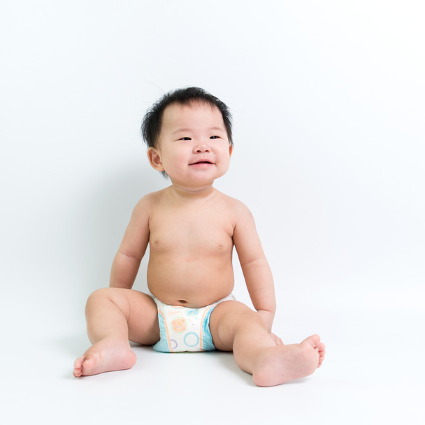 asiatique bébé assis jusqu '
 - Photo, image