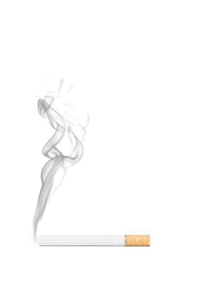 сигарета изолированы на белом фоне - Фото, изображение