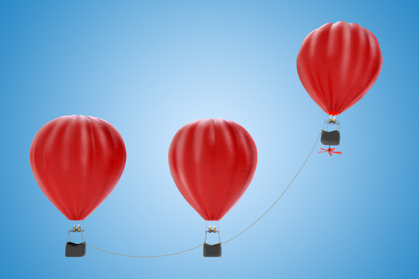 Αερόστατα που φέρουν μαζί - Φωτογραφία, εικόνα