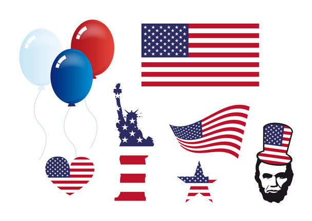Símbolos americanos conjunto vetor
 - Vetor, Imagem