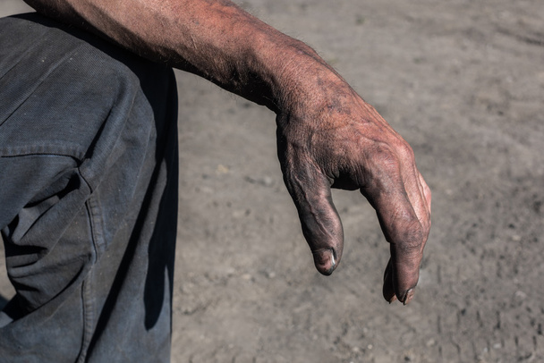 Worker Dirty Hands. - Foto, Imagem