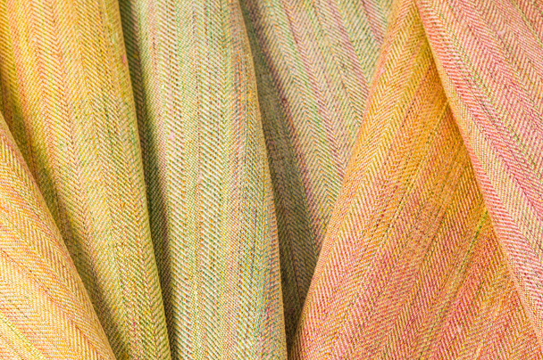 Silk Fabrics Natural Hand made in Thailand - Photo, Image