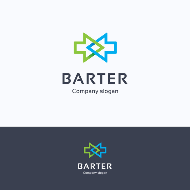Barter arrow logo - Vektori, kuva