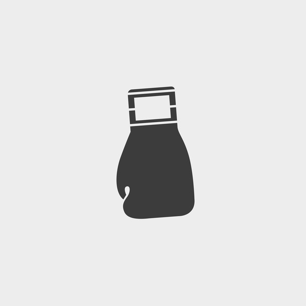 icône de gant de boxe dans un design plat de couleur noire. Illustration vectorielle eps10
 - Vecteur, image