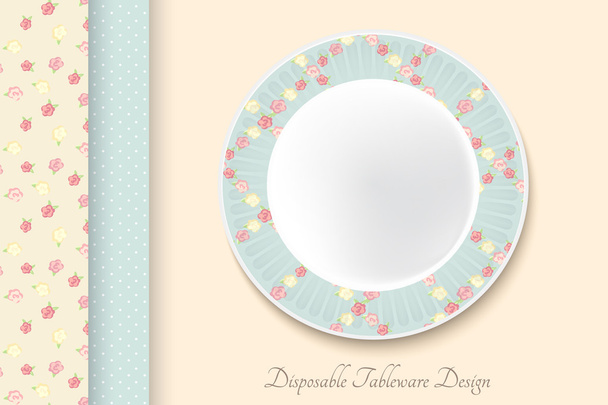 Decorative dishes template - Vector, Image