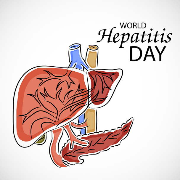  World Hepatitis Day. - Vektor, obrázek