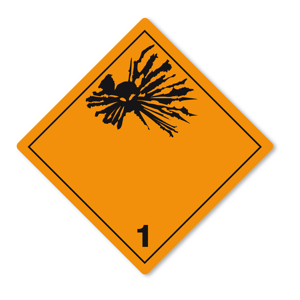 Veszélyes anyagok jelei ikon gyúlékony koponya radioaktív robbanóanyag - Vektor, kép