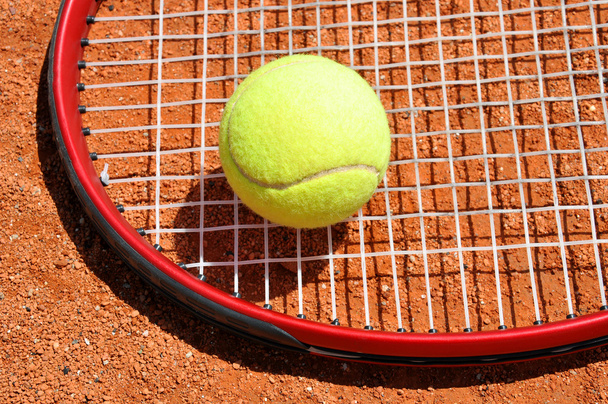 Tennis ball and racket - 写真・画像