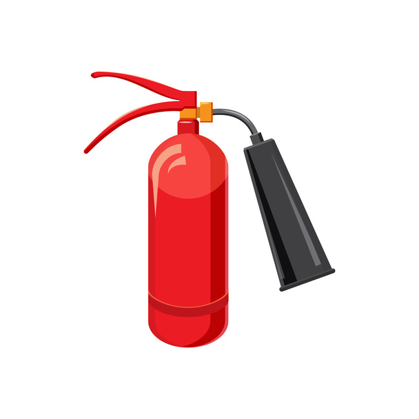 Fire extinguisher icon, cartoon style - Vetor, Imagem