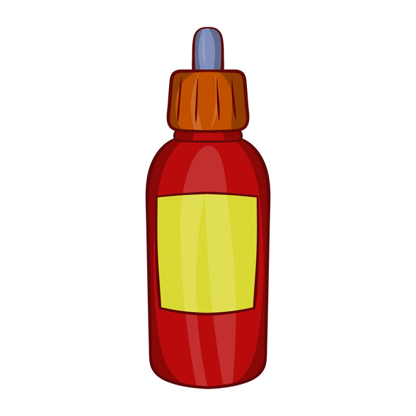 Refill bottle with pipette icon, cartoon style - ベクター画像