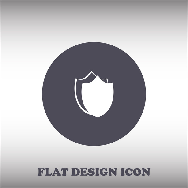 pajzs ikon, vektor illusztráció. lapos design stílus - Vektor, kép