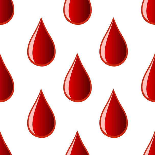 seamless pattern with blood - Vector, Image