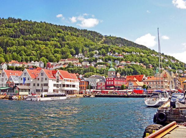 Puerto de Bergen en Noruega
 - Foto, Imagen
