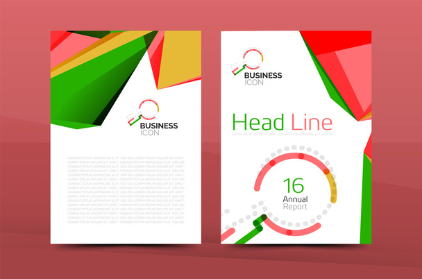 A4 front page business identity - Vector, Image