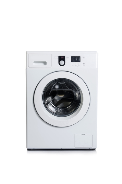 Wasmachine geïsoleerd op witte achtergrond - Foto, afbeelding