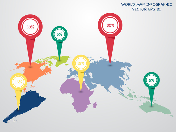 Mappa del mondo globo info grafica per concetto di comunicazione, Vector Illustration EPS 10
. - Vettoriali, immagini