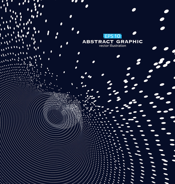 Composé de particules tourbillonnant graphiques abstraits
 - Vecteur, image
