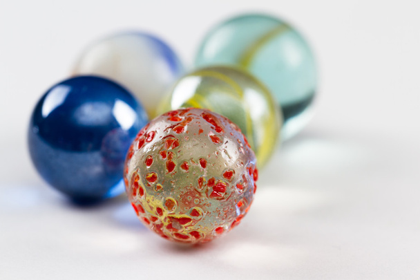 marbles isolated on white  - Фото, зображення