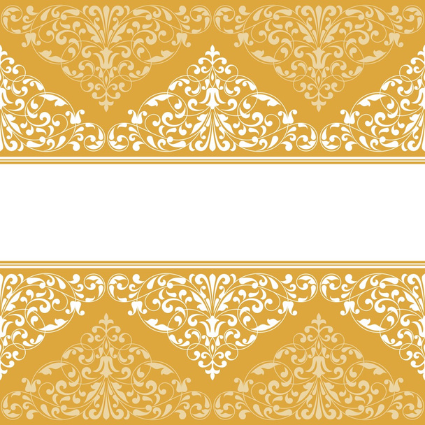 Vintage pattern for invitation or greeting card. - Vetor, Imagem