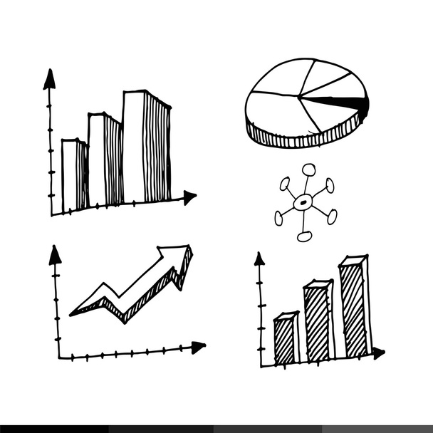 Freehand drawing charts - Vector, Image