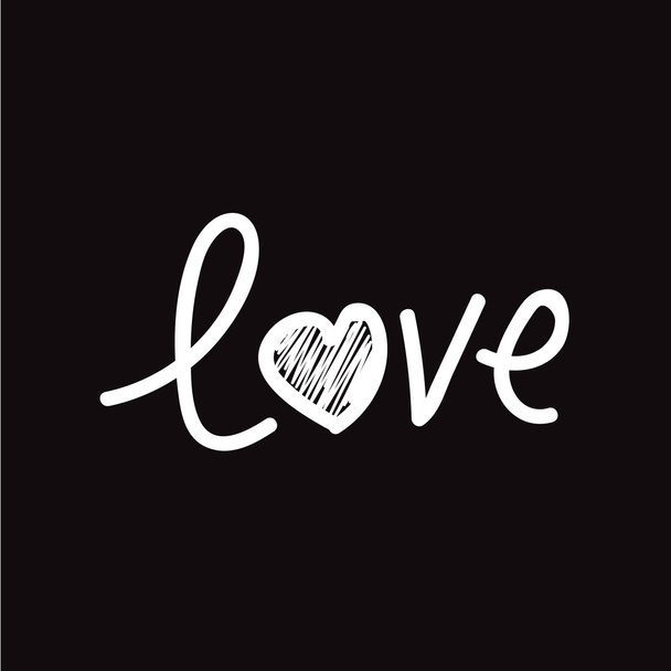 LOVE text icon - Vector, Image