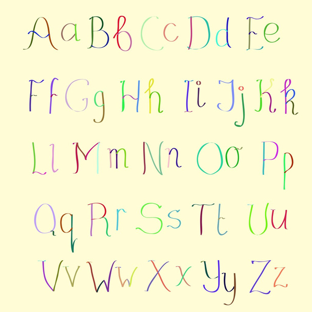colorful handmade alphabet - Photo, Image