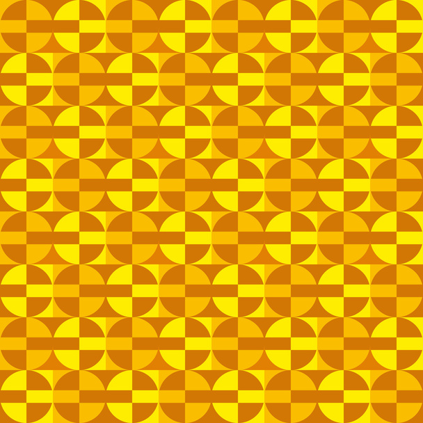 Zabawy geometryczne wzory, pomarańczowe i żółte koła - Wektor, obraz