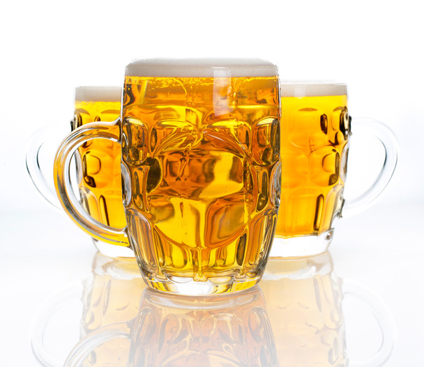 Three glasses of beer - Фото, зображення