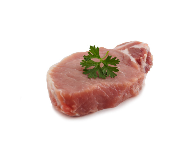 肉、豚ロース肉の分離 - 写真・画像