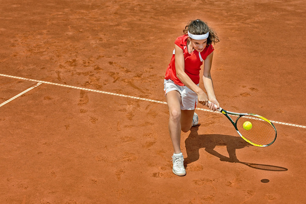 Junior tennisser - Foto, afbeelding