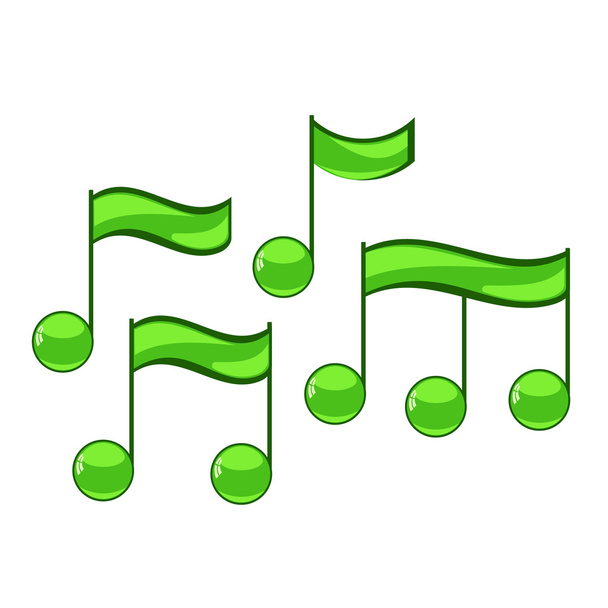Note sing icon. Musical symbol - Vector, afbeelding