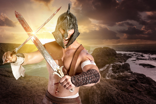 Gladiator or warrior man - Photo, Image