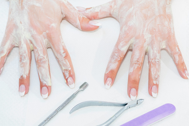 Hand treatment in salon - Photo, Image