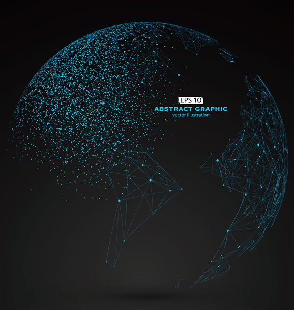 Mundo mapa ponto, linha, composição, representando o global, conexão de rede global, significado internacional
. - Vetor, Imagem