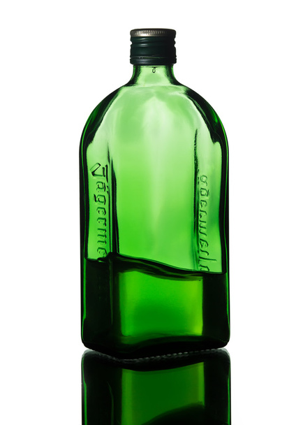 Frasco de vidro verde
 - Foto, Imagem