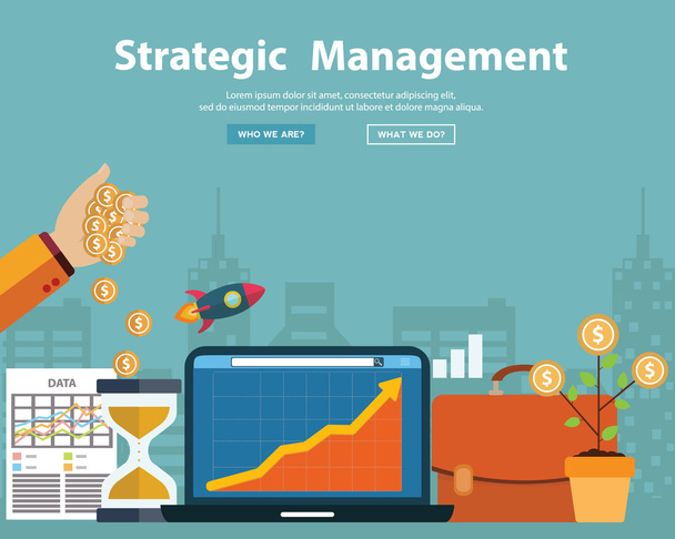 Business strategy set  - Vector, Image