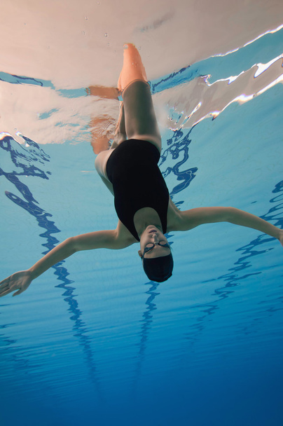 synkronoitu uimari suorittaa luku
 - Valokuva, kuva